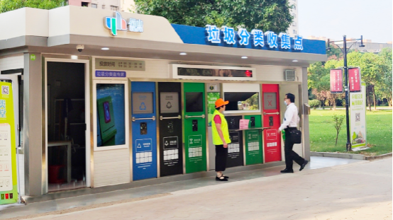 華展貓先生，垃圾分類運(yùn)營，社區(qū)垃圾分類房