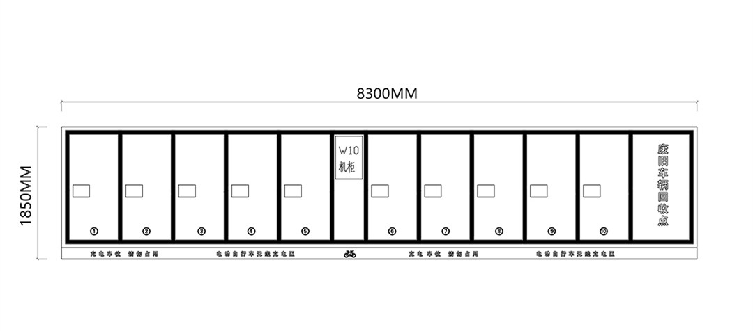 無(wú)線充電樁，一拖十，電動(dòng)自行車充電樁，電動(dòng)兩輪車無(wú)線充電